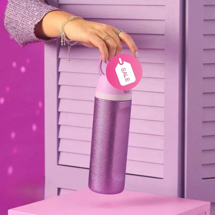 OWALAs 32 Oz/24 Oz So Eggstra Limited Edition Shimmery Purple Water Bottle