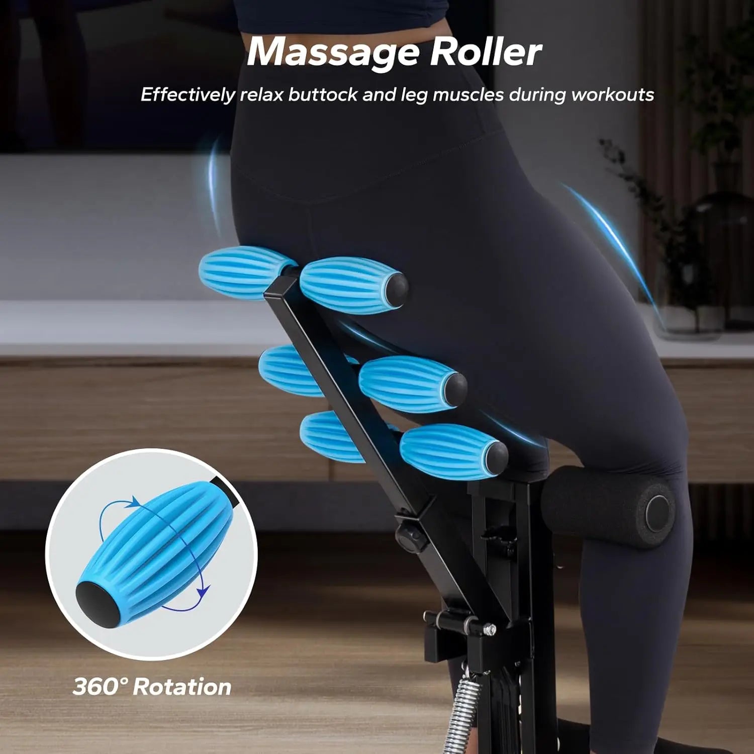 Deep Squat Machine for Women, Adjustable Glutes Trainer Machine, Core Leg Push Up Workout Machine for Home Gym