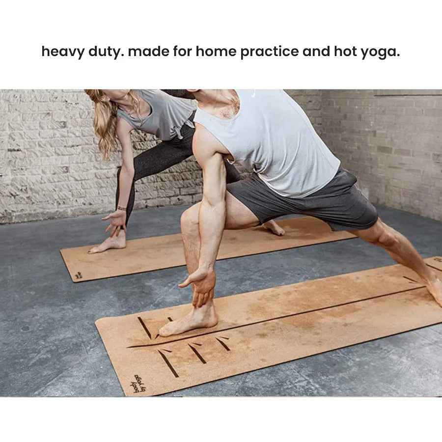 Cork Yoga Mat Extra Thick Non Slip Design