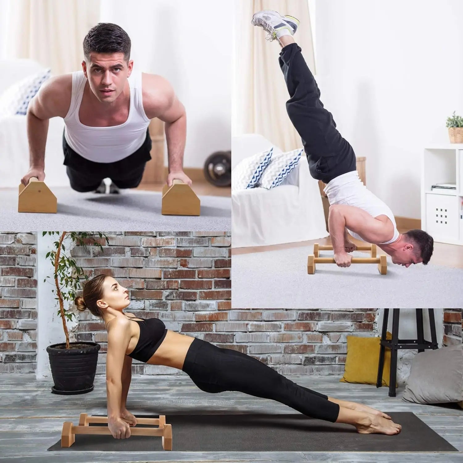 Wooden Push Up Bars