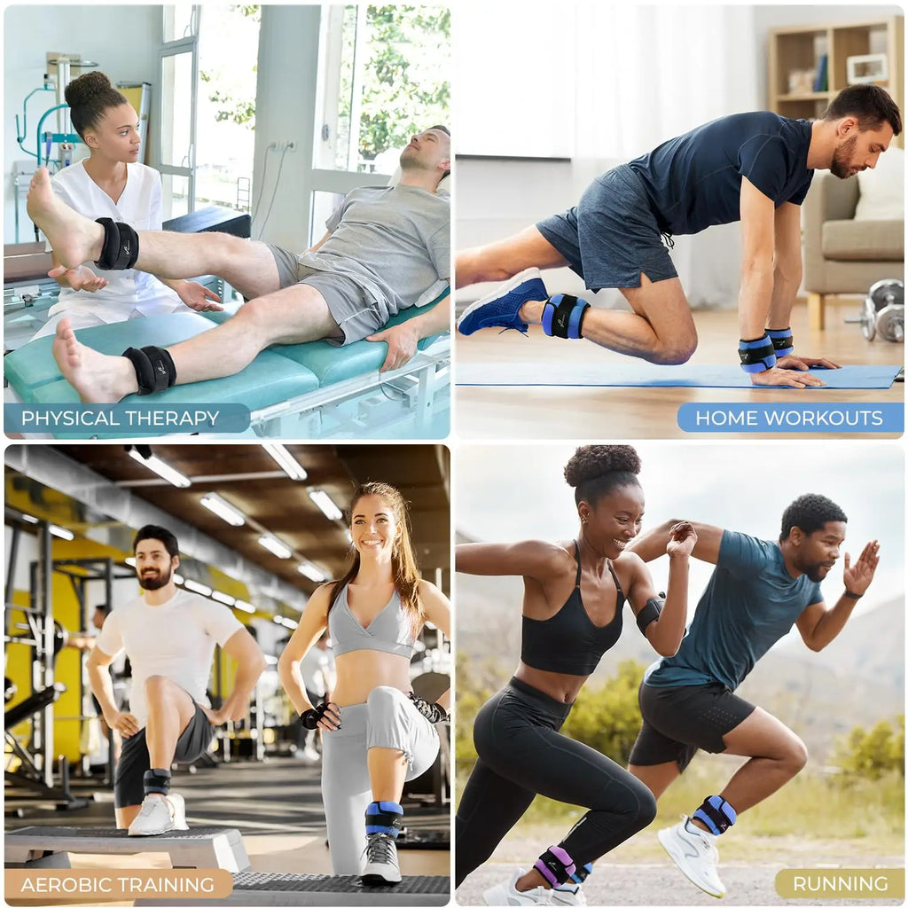 Sportneer Adjustable Wrist and Ankle Weights for Women and Men 1 Pair