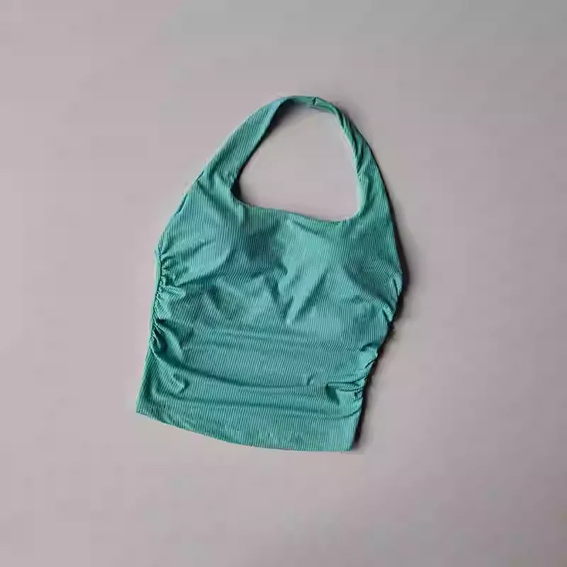 Women's Halter Neck Padded Sports Bra