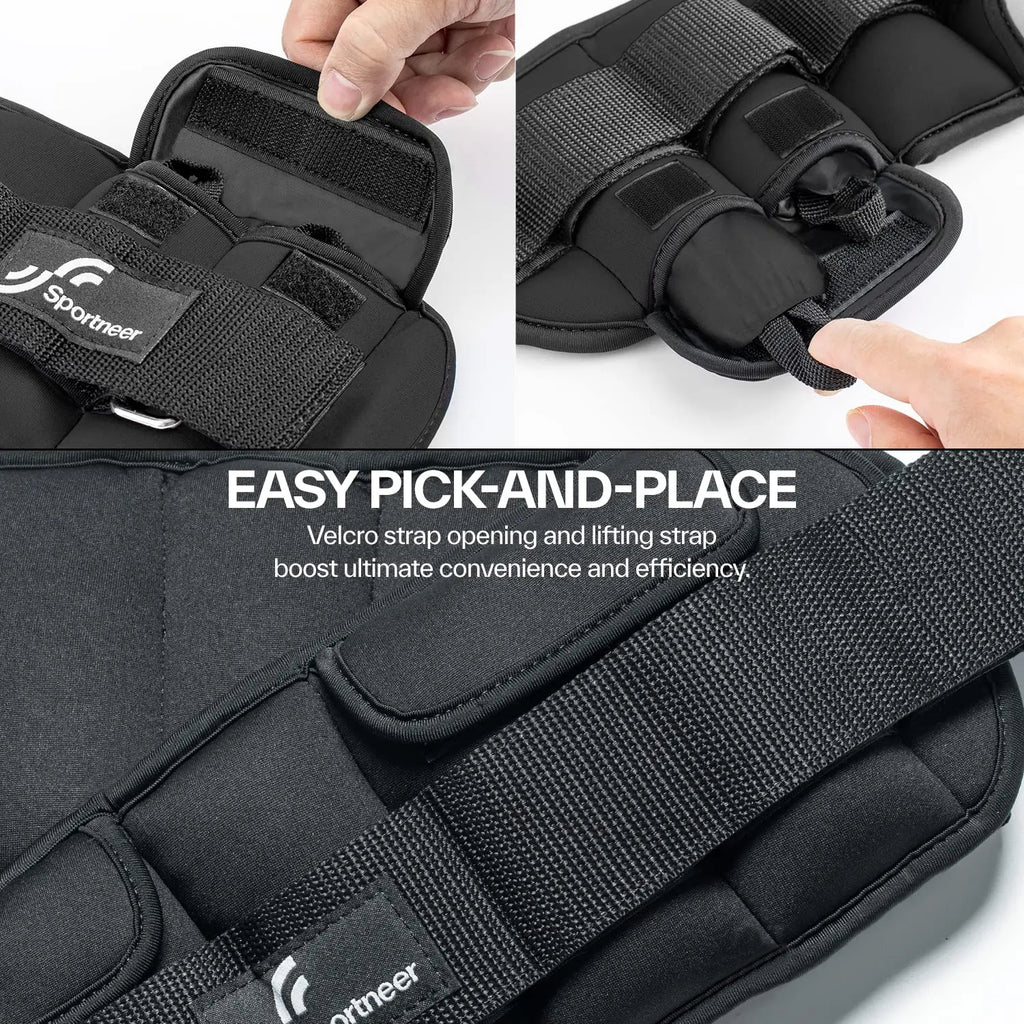 Sportneer Adjustable Wrist and Ankle Weights for Women and Men 1 Pair
