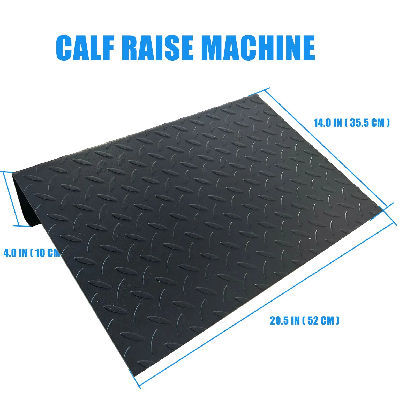 Heavy Duty Steel Extra Wide Slant Board Calf Raise Platform Non-Slip Squat Wedge Calf Stretcher for Squat and Weightlifting