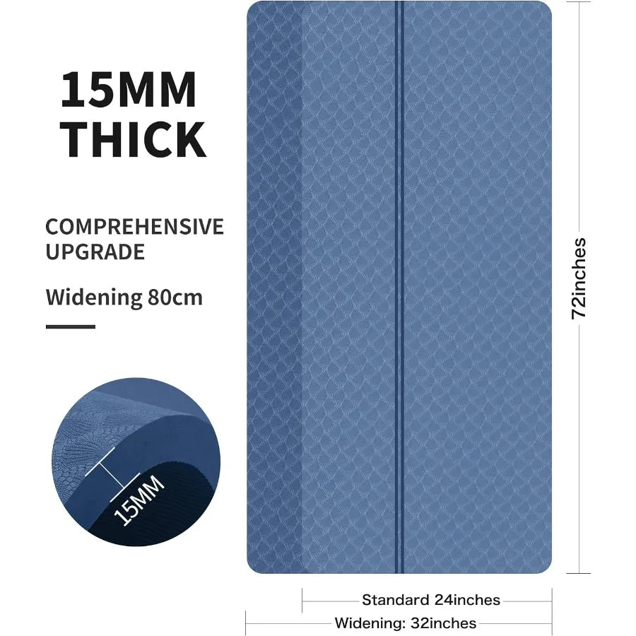 Thick Exercise Mat for Fitness/Yoga/Pilates/Stretching