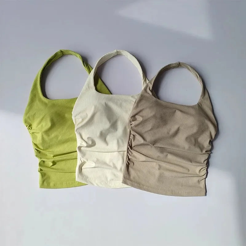 Women's Halter Neck Padded Sports Bra