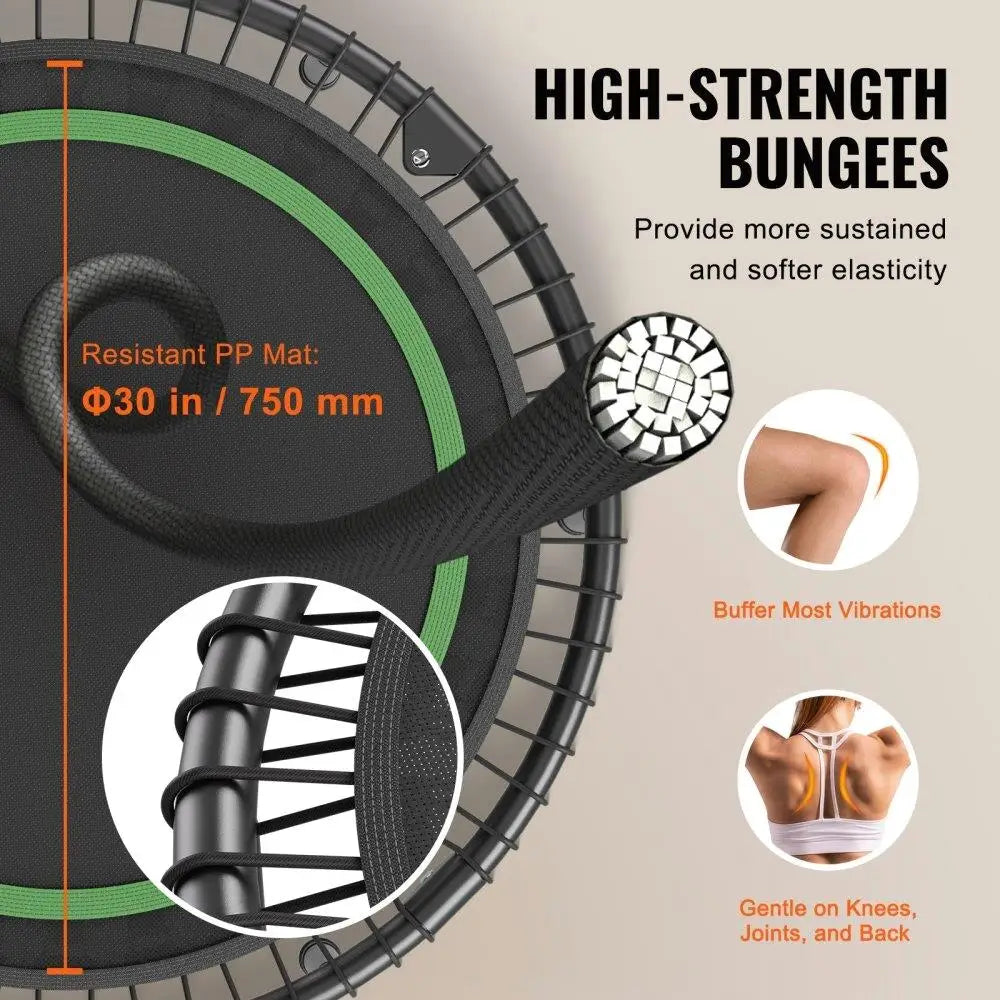 Fitness Rebounder with Handle for Home Workout