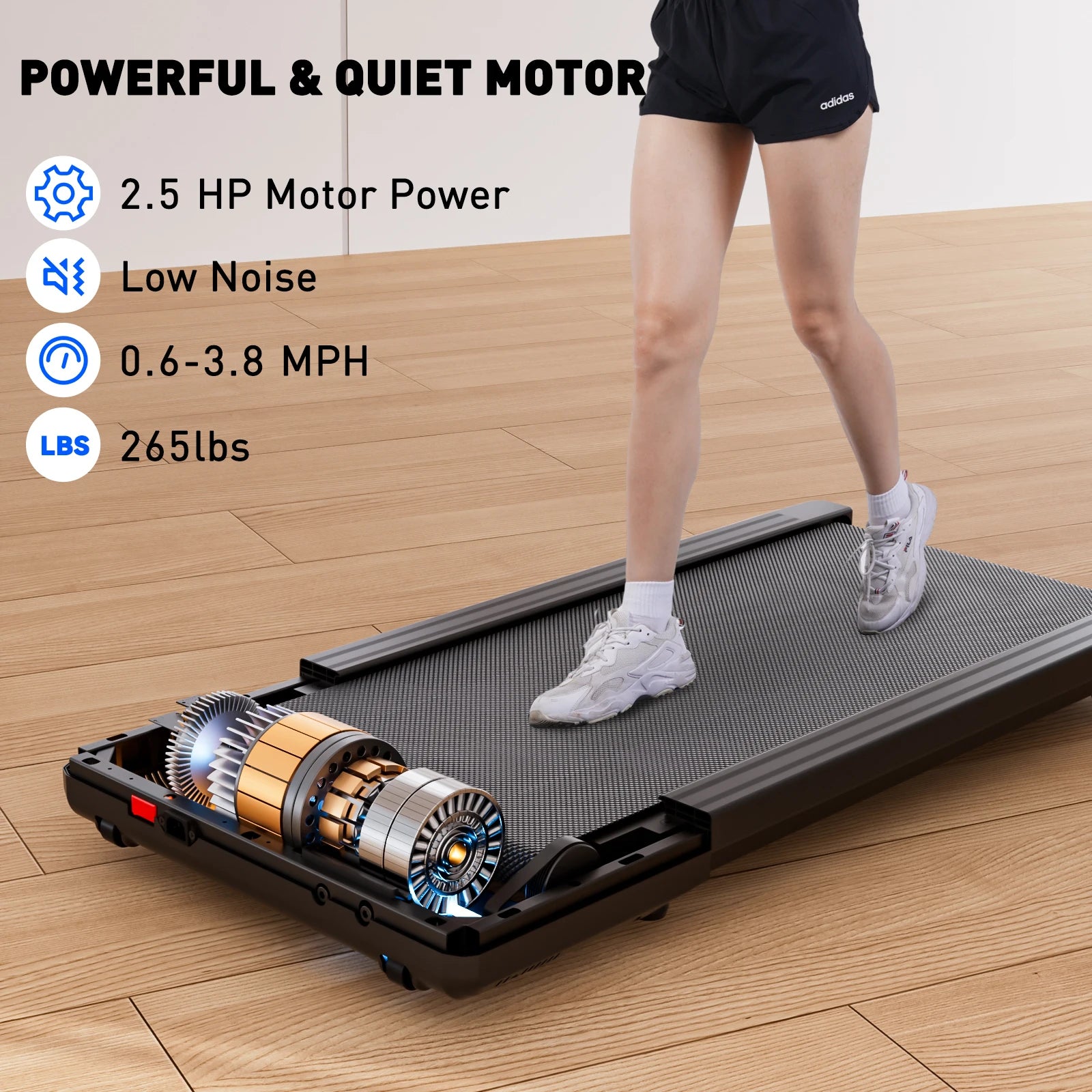 Portable Treadmill for Home Office Exercise Machine