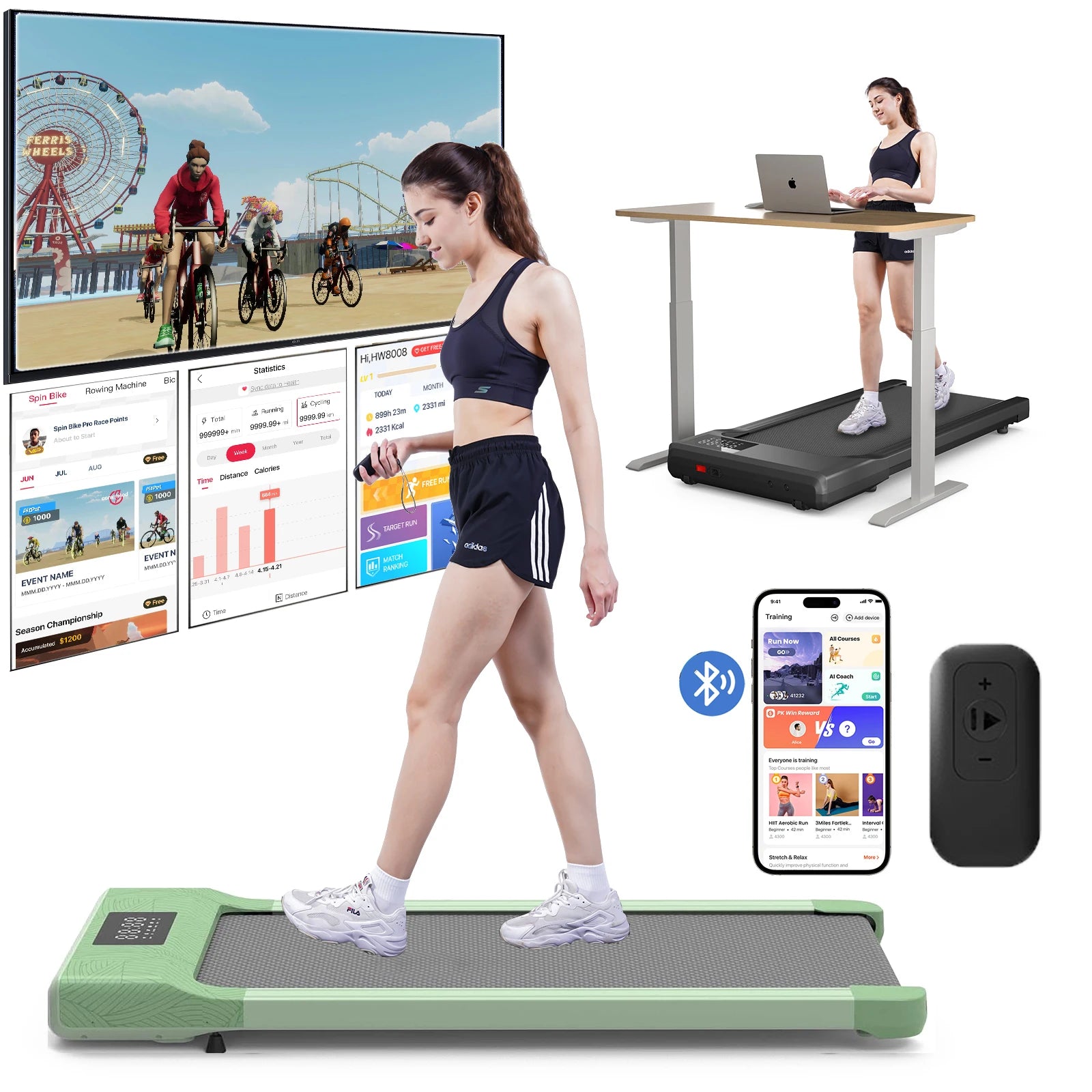 Portable Treadmill for Home Office Exercise Machine