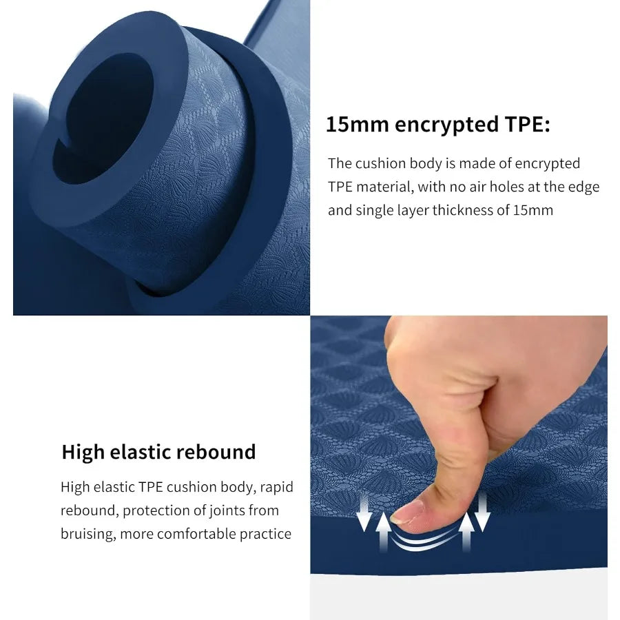 Thick Exercise Mat for Fitness/Yoga/Pilates/Stretching