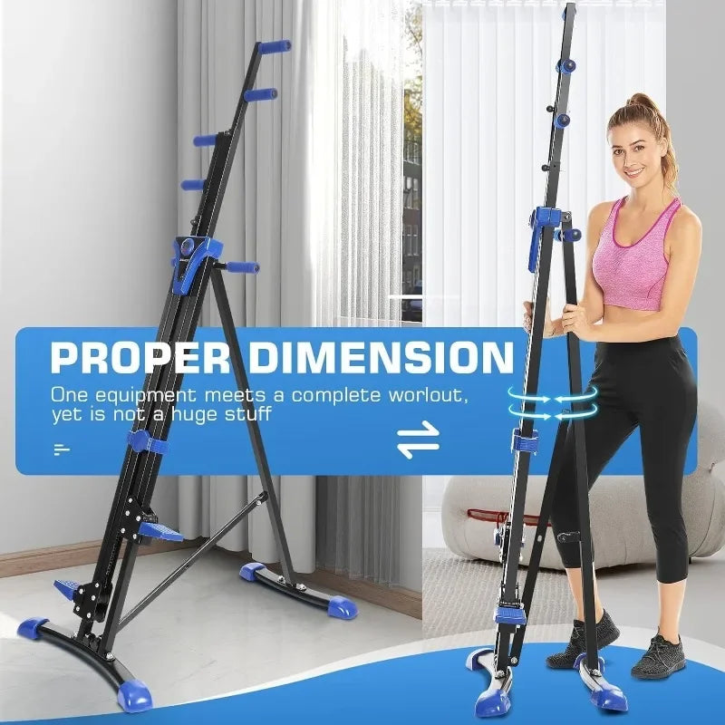 Vertical Folding Climber Machine Home Gym
