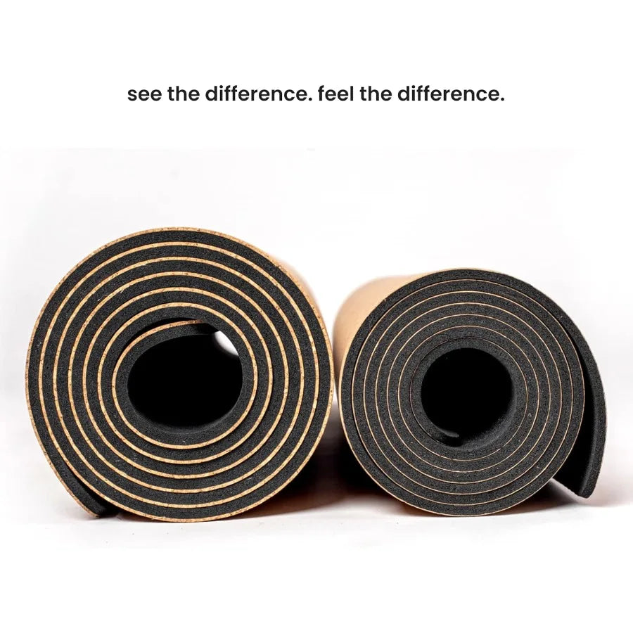 Cork Yoga Mat Extra Thick Non Slip Design