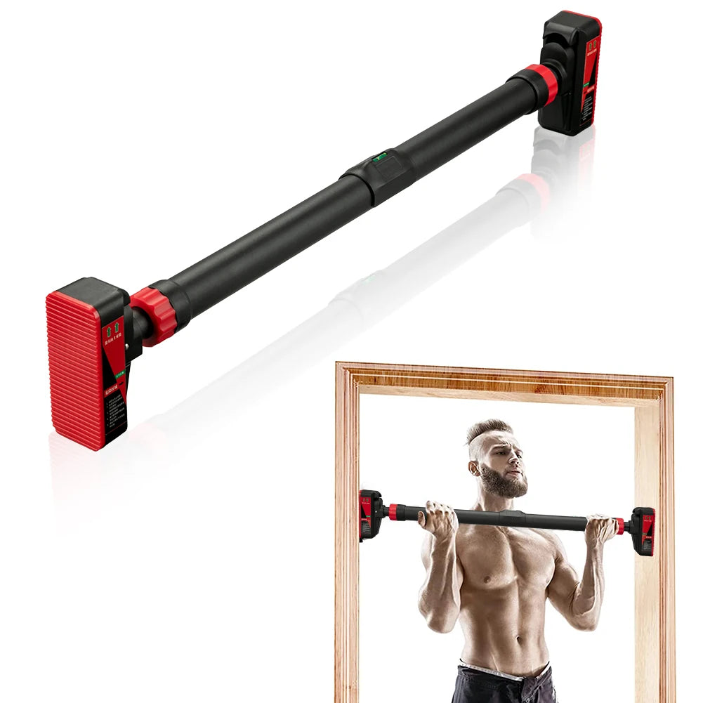 Strength Training Pull-up Bars with Level Gauge 69-92cm Adjustable Width 200kg Max Load