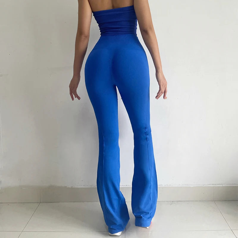 Bell Bottom Yoga Pants, High-waisted and Fast Drying