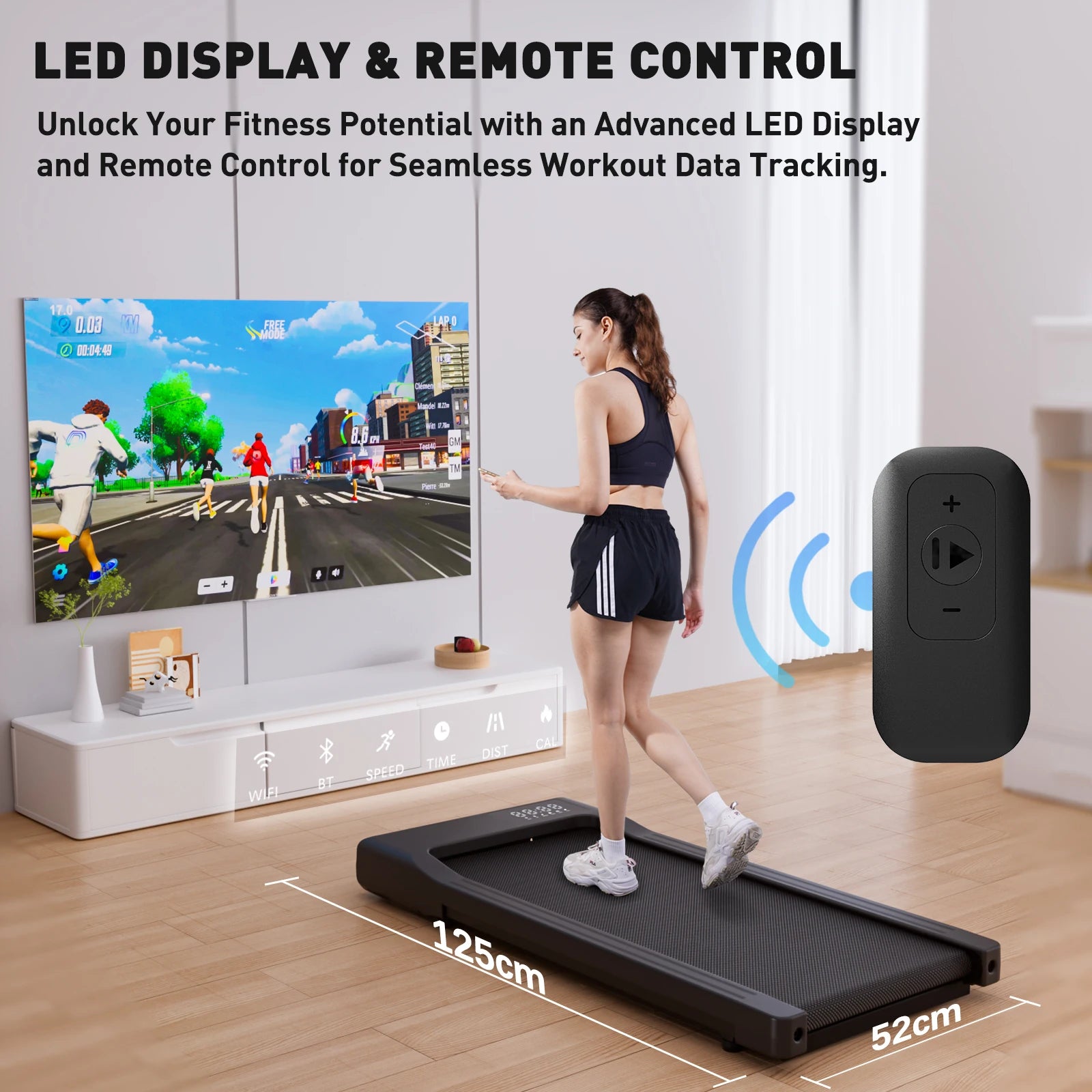 Portable Treadmill for Home Office Exercise Machine