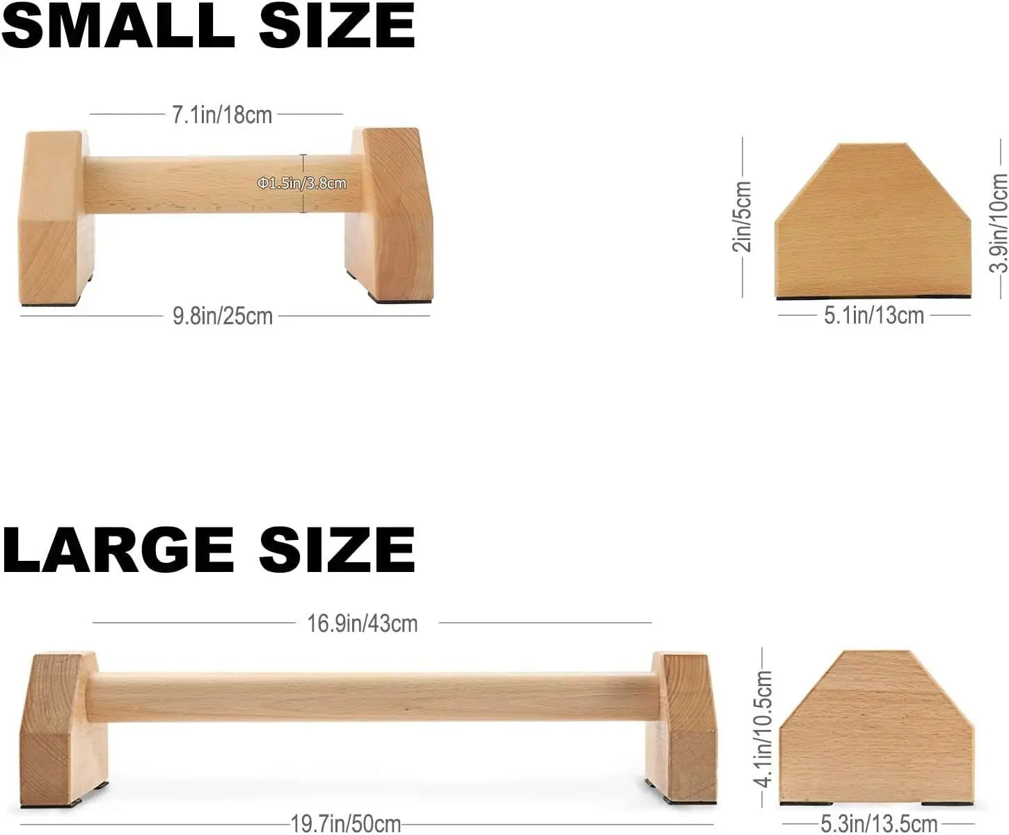Wooden Push Up Bars