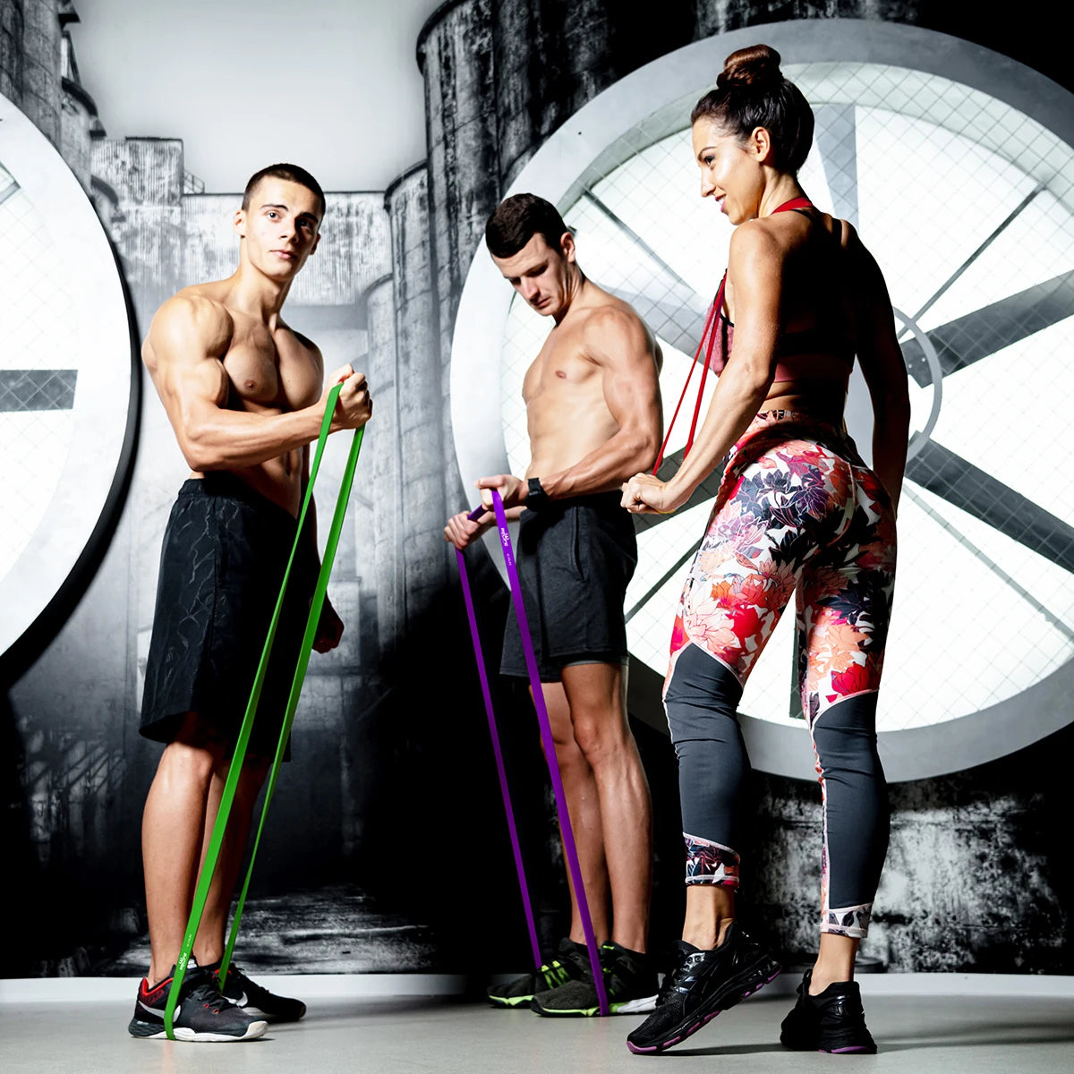 Resistance Bands Set of 5 Pull Up Assist Bands for Full Body Workout Strength Training Stretching Powerlifting