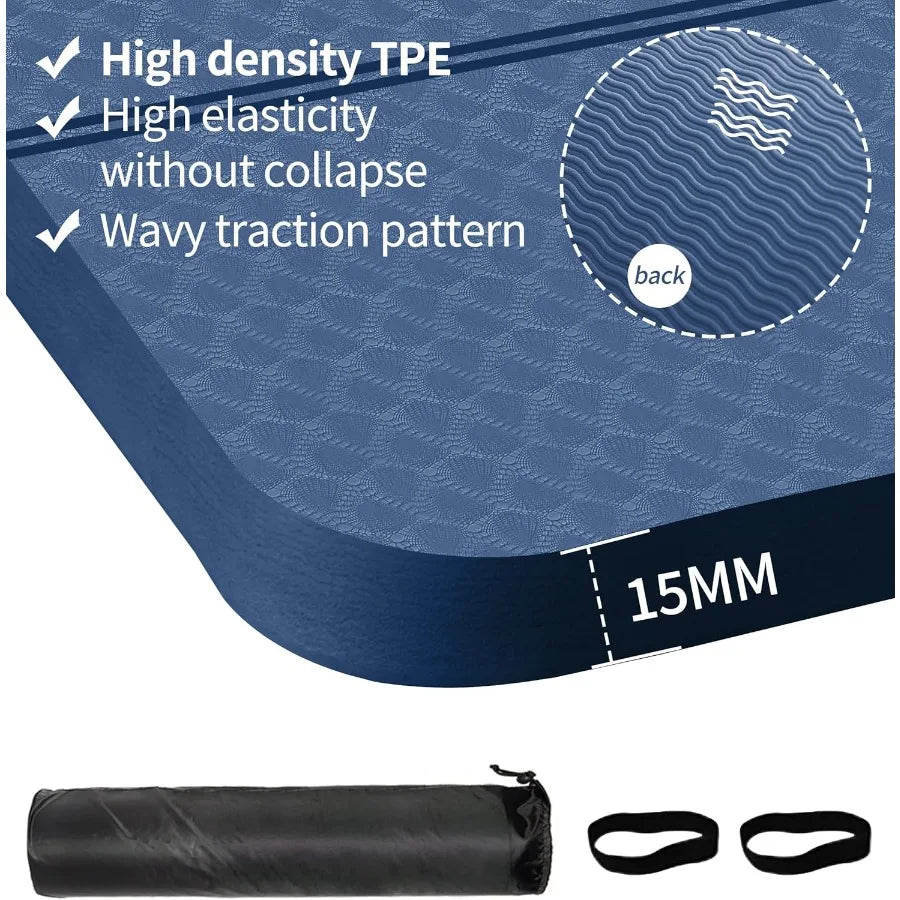 Thick Exercise Mat for Fitness/Yoga/Pilates/Stretching