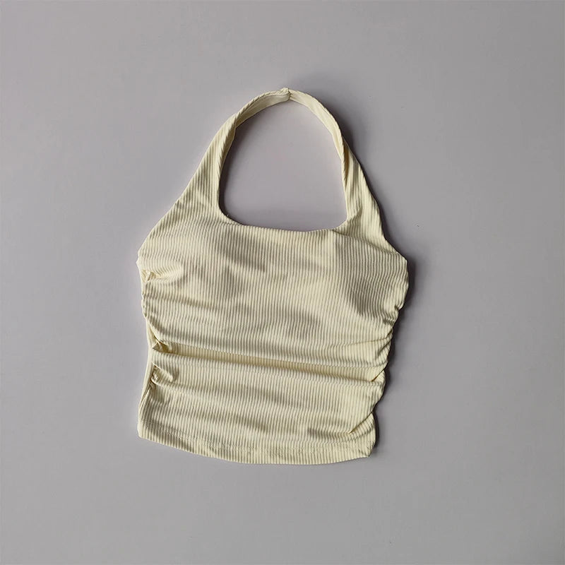 Women's Halter Neck Padded Sports Bra