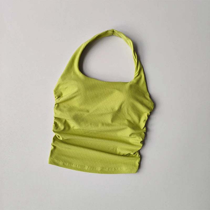 Women's Halter Neck Padded Sports Bra
