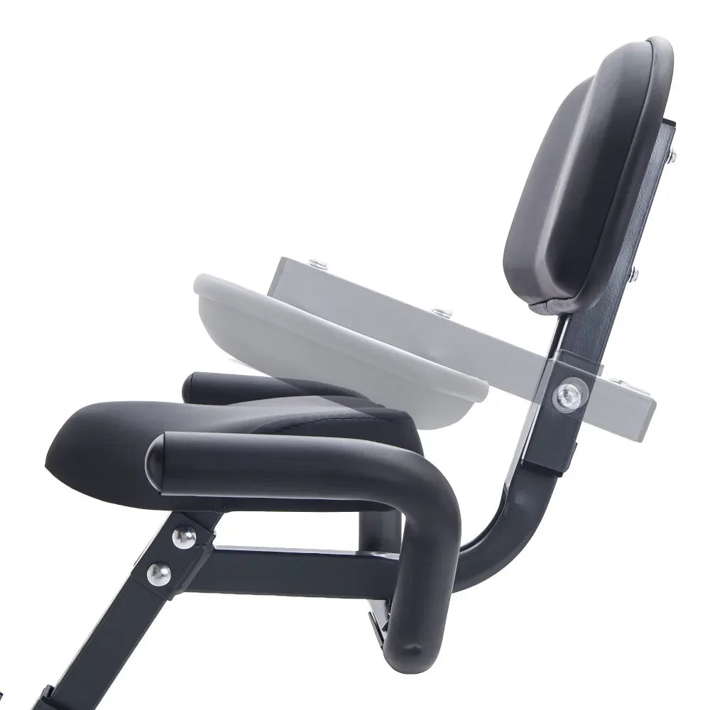 Folding Exercise Bike - Upright and Recumbent X-Bike with 16-Level Adjustable Resistance