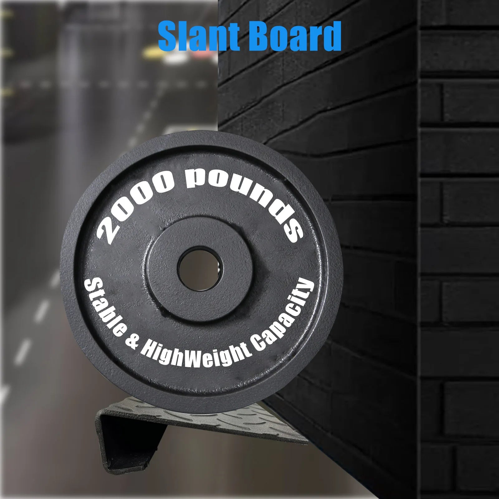 Heavy Duty Steel Extra Wide Slant Board Calf Raise Platform Non-Slip Squat Wedge Calf Stretcher for Squat and Weightlifting
