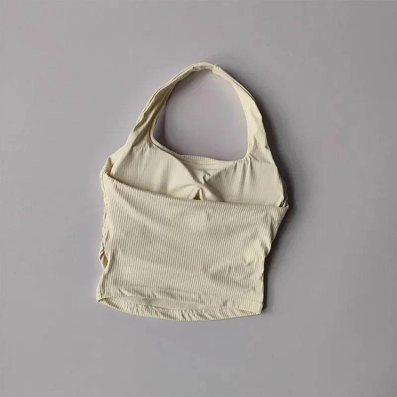 Women's Halter Neck Padded Sports Bra