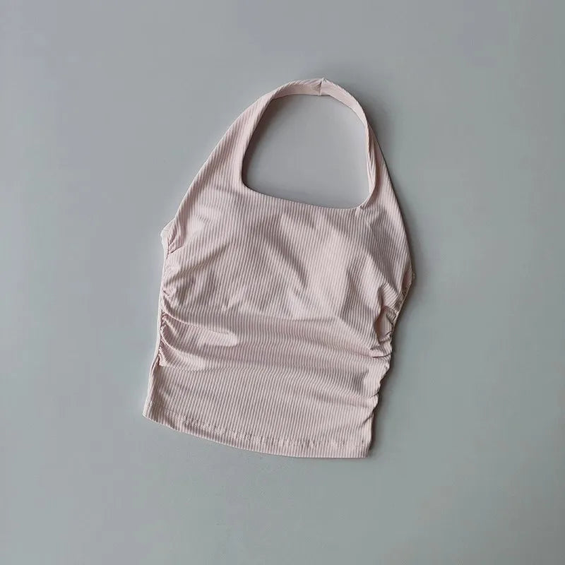 Women's Halter Neck Padded Sports Bra